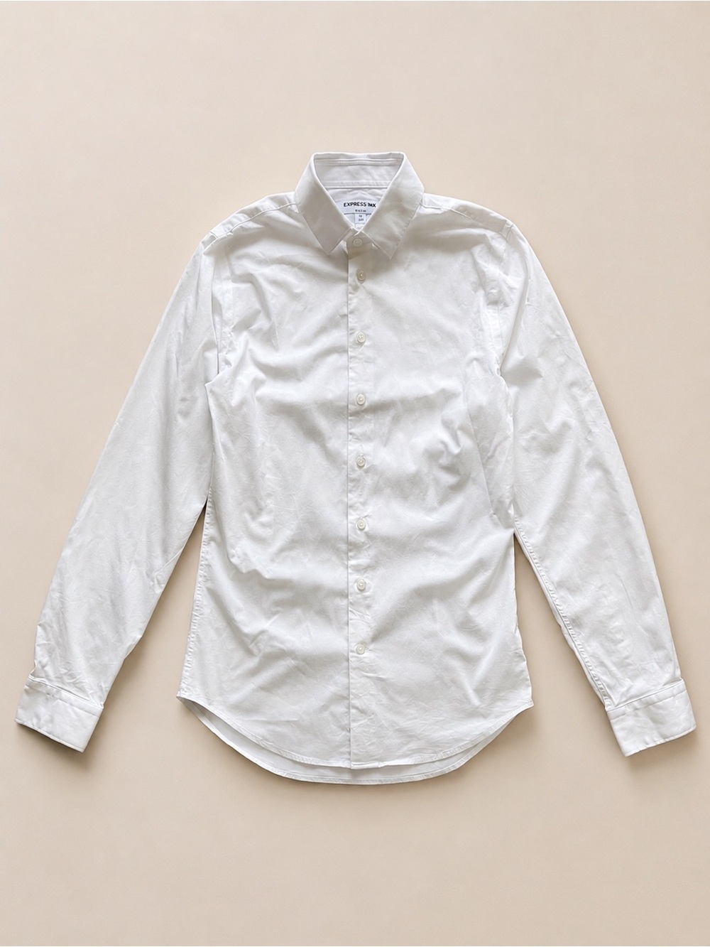 Express IMX Extra Slim White Stretch Dress Shirt Mens XS 13-13.5